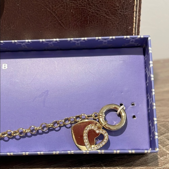 Charter Club Gold Heart Charm Necklace and Bracelet Set - Picture 3 of 5